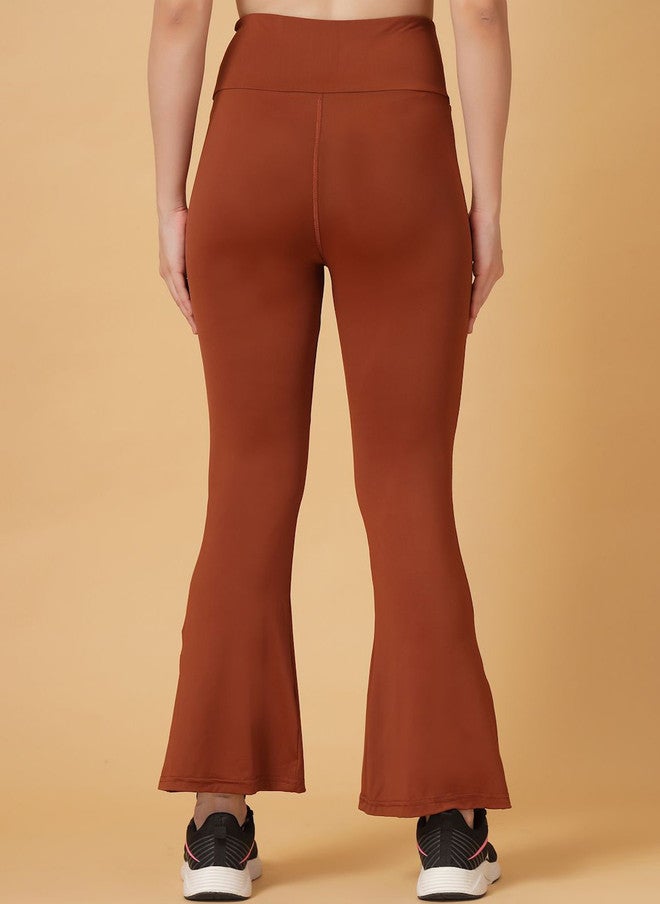 CUKOO High-Rise Slim-Fit Rapid-Dry Flare Tights - Image 4